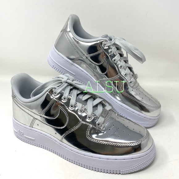 Nike Air Force 1 SP Crome Metallic Women Sneakers - Picture 3 of 10